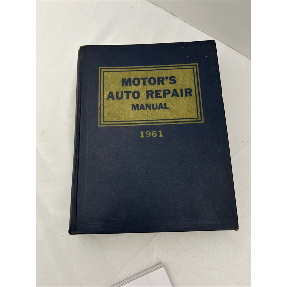 1961 MOTOR'S Auto Repair Manual 24th Edition Vintage Car Automotive Guide‎
